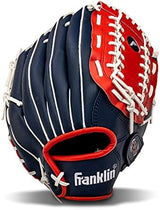 Franklin Sports Baseball + Softball Gloves - Field Master Adult + Youth Baseball + Softball Gloves - Right Hand + Left Hand Gloves - Infield + Outfield Mitts - Multiple Sizes + Colors