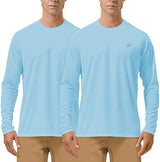 Roadbox Mens UPF 50+ UV Sun Protection Shirts Outdoor Long Sleeve SPF Rash Guard for Fishing Hiking Swimming Running