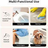 Arofa Hands-Free Handheld Bidet Sprayer for Toilet, Dual Control Mode Spray Handheld Bidet with Adjustable Water Flow, Bidet Toilet Sprayer with Bidet Hose for Feminine Wash