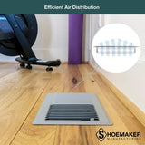 Cement Gray, 4x10, Premium Floor Register, All Steel Heavy Duty Vent Cover