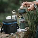 1 LB Propane Tank Storage Bag with Padding, Mini Propane Cylinder Carry Case to Hold 4 Pcs Small Gas Tank, Portable 16 OZ Gas Cylinder Holder with Strap, Bag Only