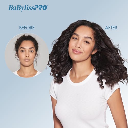 BaBylissPRO Nano Titanium 1 inch Curling Iron with Extended Barrel, Professional Spring Hair Curler for Medium to Longer Hair Types