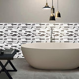 STICKGOO Thicker Design Peel and Stick Tile Backsplash, 12”×12”Stick on Backsplash for Kitchen, Self Adhesive Tile for Kitchen Backsplash and Bathroom(10 Sheets, Carrara Grey)