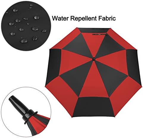 G4Free 47/54/62/68 Inch Automatic Open Golf Umbrella Oversize Extra Large Double Canopy Vented Windproof Waterproof Stick Umbrellas