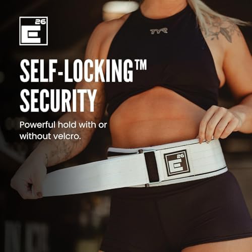 Self-Locking Weight Lifting Belt - Premium Weightlifting Belt for Serious Functional Fitness, Weight Lifting, and Olympic Lifting Athletes - Lifting Support for Men and Women - Deadlift Training Belt