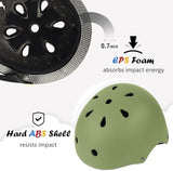 Kids Bike Helmet, Adjustable and Multi-Sport, from Toddler to Youth, 3 Sizes