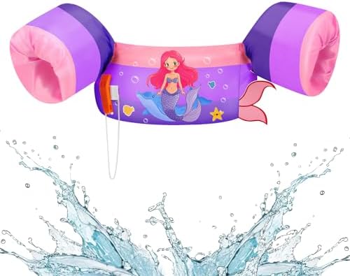 HeySplash Swim Vest for Kids, Toddler Pool Floaties Fit 20-50/70 Lbs, Children Swimming Vest with Adjustable Strap, Swim Jacket Water Wing Arm Float, Puddle Sea Beach Boat Jumper Boy Girl Baby