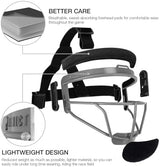 Dinictis Softball Face Mask, Lightweight, Comfortable, with Wide Field Vision, Durable and Safe Face Guards, Premium Protective Softball Fielder's Mask