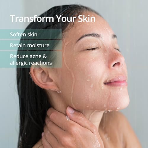 Aquasana Shower Filter | Dermatologist-recommended for softer, healthier skin & hair | Proven to reduce 90% of chlorine for 6 months | High pressure | Chrome wand shower head | AQ-4105CHR