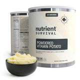Nutrient Survival Potato Flakes, Powdered Vitamin Potato (30 Servings) for Mashed Potatoes, Soups, Emergency Food Supply & Camping Supplies, 38 Nutrients, Shelf Stable Up to 25 Years, One Can