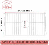 Better Houseware Extra Large White Sink Protector Grid (24-1/8” x 12 ¾” x 1”)
