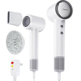 Tideway High-Speed Hairdryer Titanium Editionr with 110,000 RPM Brushless Motor – Lightweight 1.3lb, 2× Faster Drying, 59dB Low Noise, 360° Magnetic Nozzle & 4-Color LED Ring