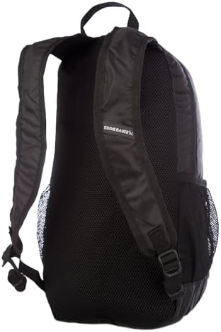 Eddie Bauer Stowaway Packable Backpack-Made from Ripstop Polyester, Onyx, 20L