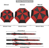 G4Free 47/54/62/68 Inch Automatic Open Golf Umbrella Oversize Extra Large Double Canopy Vented Windproof Waterproof Stick Umbrellas