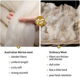 ACUSHLA Merino Wool Camp Blanket - Warm Thick Washable Large Outdoor Camping Sleeping Throw Blanket All Weather Aztec Style 63''X79''