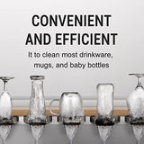 HGN Glass Rinser for Kitchen Sinks,Stainless Steel Sink Cup Washer,Cup Rinser Bar Cup Cleaner Sink Attachment