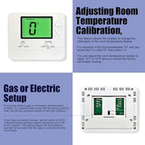 Non-Programmable Thermostats for Home Conventional Single-Stage Systems, up to 1 Heat/ 1 Cool (with Green Backlight)