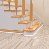 Flexible Quarter Round Molding, Mini Peel and Stick Rubber Trim Molding for Wall Edge Floor Corner,Staircase Cabinet Tub Edge (White, 240Inch)