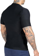 Kewlioo Men's Sauna Suit Shirt - Heat Trapping Sweat Compression Vest, Shapewear Top, Gym Exercise Versatile Shaper Jacket