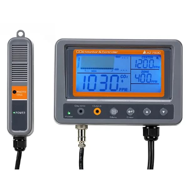 AZ-7530 CO2 Monitor & Controller (Relay Function) with Remote Sensor 0~5000 ppm AZ 7530 CO2 Analyzer Controller AZ7530