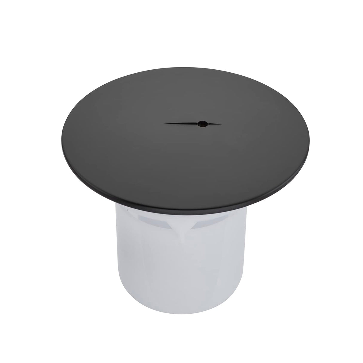 Sandy Beach Replacement Shower Waste Trap Cover, Black, 90mm Hole/115mm Cover, Fast Flow, ABS Plastic