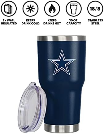 FOCO NFL unisex NFL Team Logo 30oz Insulated Stainless Steel Travel Mug Tumbler
