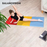 BalanceFrom Folding Gymnastics Mat Home Gym Floor Tumbling Equipment, Multicolor