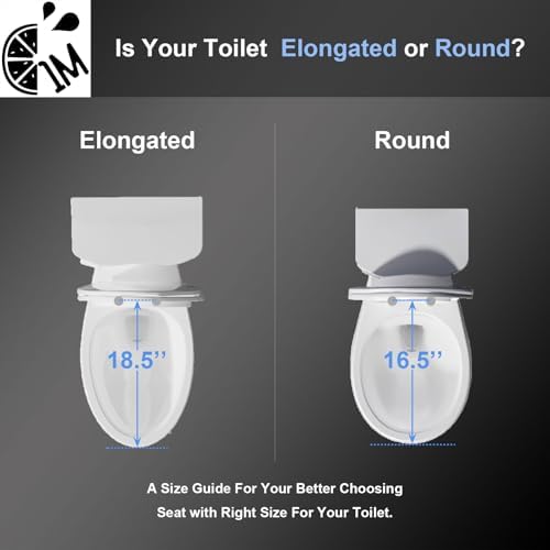 Elongated Toilet Seat with Toddler Seat Built In, Slow Close for Both Child & Adult Seats, Potty Training Seat, No Wiggle and Easy to Install, Detachable Toddler Seat for Longterm Usage, White