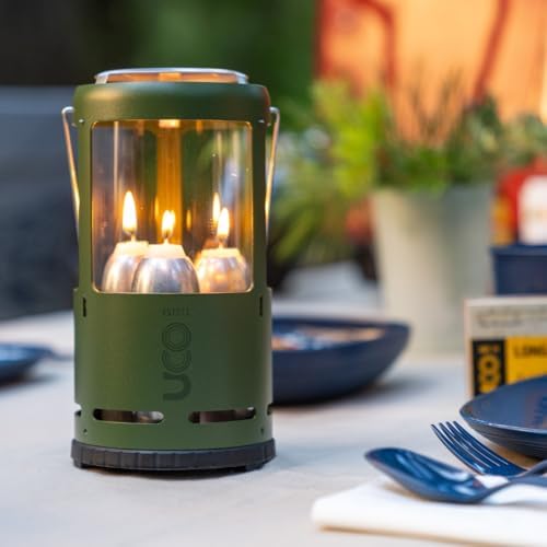 UCO Candlelier Candle Lantern, Candle Lanterns for Real Candles, Perfect Outdoor Gear for Camping or for Power Outages, Includes 3 Long Burning Candles