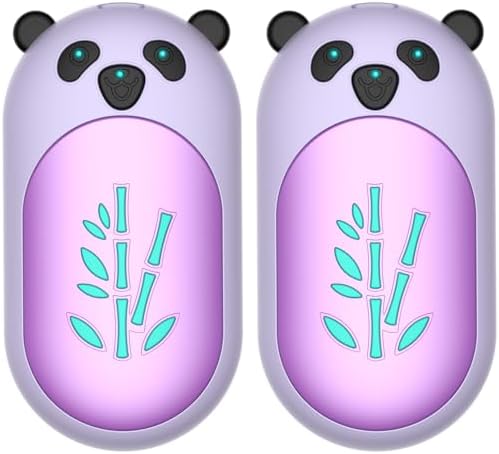 Hand Warmers Rechargeable 2 Pack, 6000mAh Electric Hand Warmer Reusable, 20Hrs Long Heating, Portable Pocket Heater Handwarmer for Women Men, Outdoor Camping, Hunting Gear