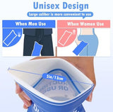 Disposable Urine Bags 900ML 8/12/24 Pieces, Emergency Portable Pee Bags for Women Men, Travel Urinal Bag, Unisex Urinal Toilet Bag for Road Trips Camping Hiking Traffic Jams