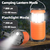 LED Camping Light 5000ma Solar Powered/ Hand Crank/ USB-C Rechargeable Camping Lights, Rechargeable Flashlight Portable Survival Light Waterproof for Emergency Home Power outages Failure
