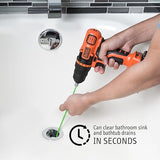 TubShroom Drain Hair Catcher - Matte Black - Fits 1.5-1.75 inch Tub Drains - Drain Protection to Prevent Clogs, Comes with 4 DrainShroom Toss Disposable Drain Snakes