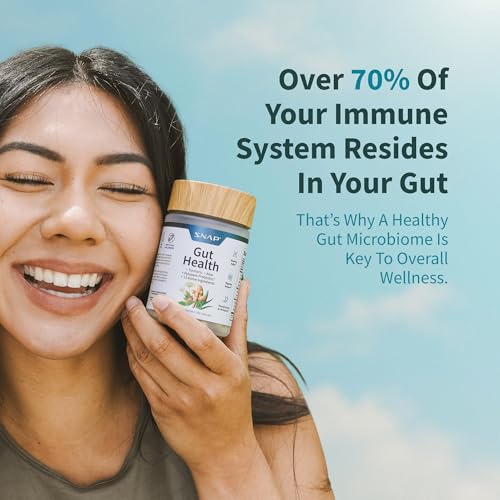 Gut Health Supplement with Turmeric, Aloe & Pylopass Probiotics – Digestive, Bloating & Mucosal Support – 15 Active Ingredients – 50 Capsules