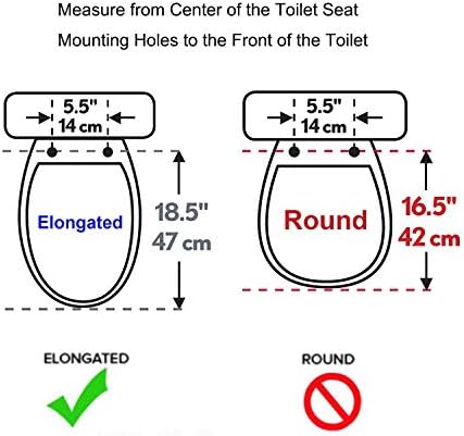 Hibbent Premium Elongated Toilet Seat with Cover Quiet Close, One-Click to Quick Release, Easy Installation Non-Slip Seat Bumpers, Slow Close Toilet Seat and Cover, Easy Cleaning-White Color
