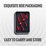 BWSHLF Tubeless Presta Valve Stem 40/44/55/60/65/70/80/100 mm, Super Light Alloy Presta Valve Stem Kit with Valve Core Remover Tool and Valve Stem Caps - Multiple Color and Size Options(Pair)