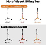 Kids Baseball Tee, 20.87 to 31.29 Inches Batting Tees for Baseball with Carry Bag, Portable Stable Baseball Tees for Hitting, Tripod Tanner Tee for Baseball Practice Stand Aged 3-8 Years