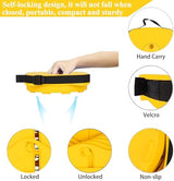 Fishboy Upgraded Collapsible Stool, 400lbs Max Weight, Lightweight But Sturdy, Portable Retractable Folding Telescoping Foldable Camping Stool for Adults Outdoor Fishing Hiking Gardening Travel BBQ