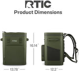 RTIC 24 Can Ultra-Tough Backpack Cooler, Insulated, Waterproof, Leak Proof, Portable Floating Bag for Beverage, Drink, Lunch, Outdoor, Beach, Car, Camping, Picnic, Fishing, Boat
