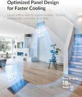 Super Quiet Register Booster Fan for 4" x 12" Register Holes, Smart Register Vent with Dual Intelligent Thermostat and WIFI App Control, Heating Cooling AC Vent Fan (ORB)