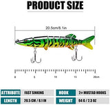 TRUSCEND Swimmax for Freshwater and Saltwater, Lifelike Fishing Lures for Bass Trout Crappie Walleye Pike Bluegill Salmon, Swimbait for Bass Fishing, Amazing Fishing Gear Gifts for Family Fishing