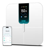Wyze Scale Ultra, Smart Scale with 4.3" Color Display, Digital Bathroom Scale for Body Weight BMI Muscle Mass Composition, Wi-Fi & Bluetooth Body Fat Scale with Heart Rate- White