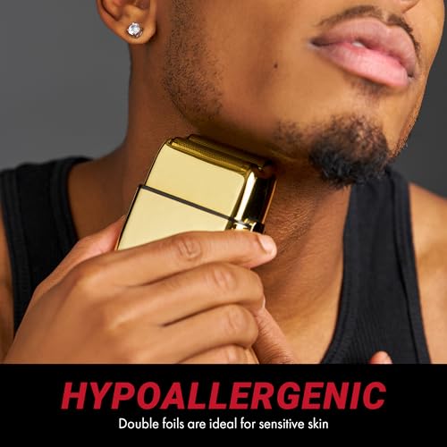 BaBylissPRO Barberology Double Foil Shaver, FXFS2 SILVERFX Professional Electric Shaver