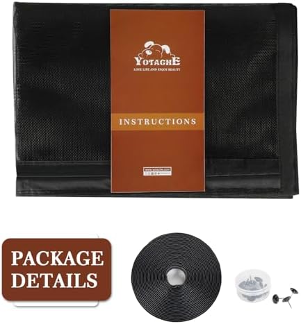 yotache Magnetic Screen Door Fit 80"x96" Doors, Screen Size 82" W x 97" L, Double-Sided Opening Screen Reinforced Mesh with Strong Magnets for Balcony, French, Sliding Glass Door