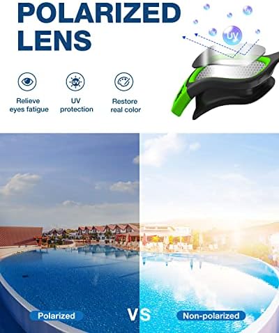 ZIONOR G1 Polarized Swimming Goggles for Unisex Adult Women Anti Fog 100% Anti UV Diving Goggles
