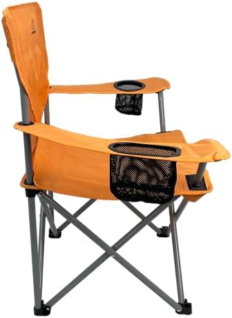 Anytime Chair for Camping, Sports, and The Outdoors w/Carry Bag, Camping Chairs for Adults, Folding Chair for Outside, (by Caddis Sports)