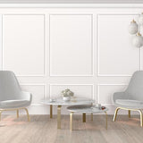 Pangda 3 Set Peel and Stick Wall Molding Kit, Premade Accent Molding Wainscoting Panel for Interior Wall Moulding Decor, Ready to Assemble Wainscoting Accent Panel (63 x 39 in)