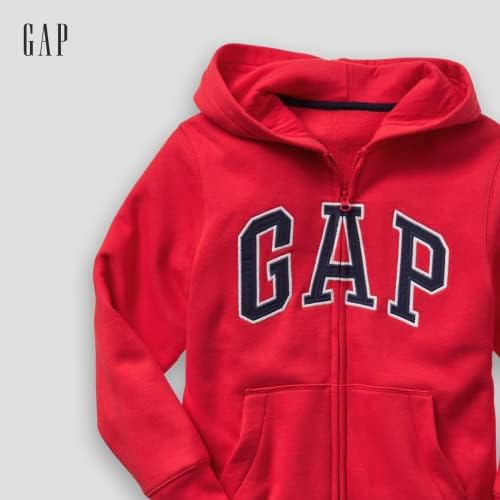 GAP Boys' Logo Hoodie Hooded Full Zip Sweatshirt