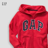 GAP Boys' Logo Hoodie Hooded Full Zip Sweatshirt