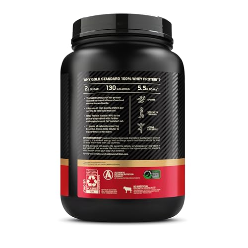 Optimum Nutrition New Flavor Gold Standard 100% Whey Protein Powder, S'Mores, 2 Pound (Pack of 1) (Packaging May Vary)